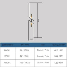 Carregar imagem no visualizador da galeria, Arandela de Parede Minimalista em LED