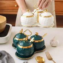 Carregar imagem no visualizador da galeria, Conjunto de Potes Cerâmica Açucareiro e Saleiro