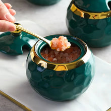 Carregar imagem no visualizador da galeria, Conjunto de Potes Cerâmica Açucareiro e Saleiro