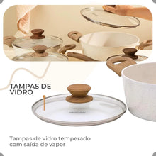 Carregar imagem no visualizador da galeria, Jogo De Panelas Antiaderente Cerâmica Mimo 10 Peças