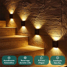Carregar imagem no visualizador da galeria, Kit Luminárias LED Recarregáveis com Luz Solar
