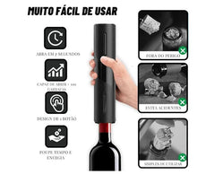 Carregar imagem no visualizador da galeria, Abridor de Vinho Elétrico Automático com Carregamento USB OnePress