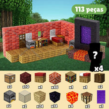 Carregar imagem no visualizador da galeria, Brinquedo Blocos Magnéticos Minecraft de Construção