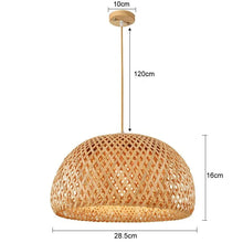 Carregar imagem no visualizador da galeria, Luminária de Bambu Artesanal Premium