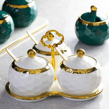 Carregar imagem no visualizador da galeria, Conjunto de Potes Cerâmica Açucareiro e Saleiro
