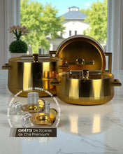 Carregar imagem no visualizador da galeria, Jogo de Panelas Premium DubaiLux® + BRINDE com 04 Xícaras de Chá
