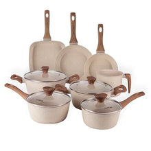 Carregar imagem no visualizador da galeria, Jogo de Panelas Linen Ceramic - Revestimento Cerâmico Antiaderente 8 Peças
