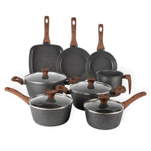 Carregar imagem no visualizador da galeria, Jogo de Panelas Linen Ceramic - Revestimento Cerâmico Antiaderente 8 Peças
