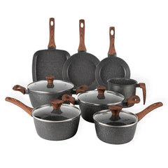 Jogo de Panelas Linen Ceramic - Revestimento Cerâmico Antiaderente 8 Peças