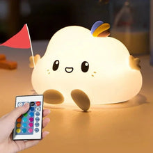 Carregar imagem no visualizador da galeria, Luminária Infantil em Silicone Nuvem
