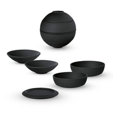 Carregar imagem no visualizador da galeria, Conjunto Jantar para 2 Pessoas - La Boule 7 Peças Preto
